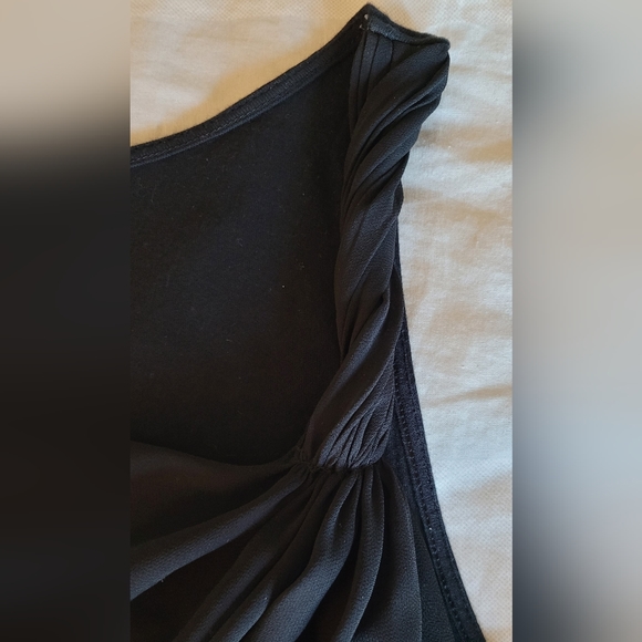 Express Black Tank Top with One Twist Strap - Picture 3 of 5